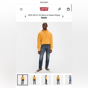 502™ TAPER LEVI'S® FLEX MEN'S JEANS W34 L32